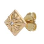 クロムハーツ ピアス 22K STUD PYRAMID PLS DIA 22Kピラミッドスタッド 1ダイヤ ゴールドピアス 中古 SJ02