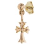 クロムハーツ 22K DRP STCK CH CRS スタックCHクロスドロップ ゴールドピアス 中古 SJ02