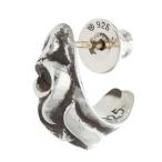 クロムハーツ CARVED TEARDROP カーブドティアドロップ シルバーピアス 中古 SS07