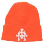 クロムハーツ サイズ_ONE SIZE WOOL WATCH CAP トリプルクロス刺繍ビーニーニット帽 中古 SJ02