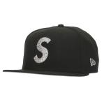 シュプリーム スワロフスキー サイズ:7.5 25AW Swarovski S Logo New Era Sロゴベースボールキャップ帽子 中古 OM10