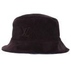ショッピングヴィトン ルイヴィトン 帽子 M7243M バケットハット・エピ リバーシブルモノグラムコーデュロイバケットハット 中古 OM10