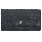 クロムハーツ 財布 JUDY CROSS PATCH ジュディ セメタリークロスパッチクロスボールレザー財布 中古 OK15