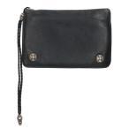 クロムハーツ 財布 2ZIP STRAP 2ジップストラップ ストラップ付クロスボタンレザーウォレット財布 中古 GZ11