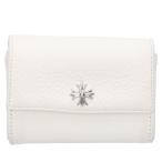 クロムハーツ 財布 TINY WALLET タイニーウォレット CHプラスボタンレザー財布 中古 SJ02