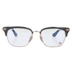 クロムハーツ サイズ:54□18-145 VERTICAL SMILE II サイドエタニティハーフリム眼鏡 中古 SJ02