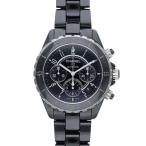 シャネル 42mm J12 H0939 ブラックセラ�