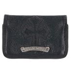  Chrome Hearts CARD CASE резиновая втулка имеется Cross patch кожа футляр для карточек б/у OS06