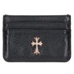  Chrome Hearts 22K DBL SIDED TNY CH CRS P DNMD двойной боковой PAVE diamond Gold кожа футляр для карточек б/у SJ02
