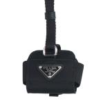 ショッピングairpods proケース プラダ 1ZD005 三角プレートナイロンAirPods Pro ケース 中古 BS99