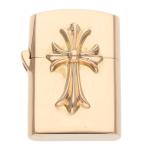 クロムハーツ 22K ZIPPO LIGHTERZ-V1 V1スモールCHクロスジッポライター 中古 SJ02