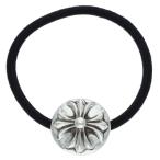 クロムハーツ コンチョ HAIRBAND クロスボールボタンヘアゴム シルバーコンチョ 中古 GZ11