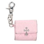  Chrome Hearts WALLET MICRO DINNER PURSE Cross оборудование орнамент AirPods кожанный кейс цепочка для ключей б/у SS07