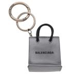  Balenciaga 679171 Logo кожа очарование кольцо для ключей б/у BS99