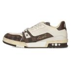 ショッピングルイヴィトン ルイヴィトン サイズ:8.5 LVトレイナー・ライン ダミエレザーローカットスニーカー 中古 SB01