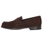 プラダ サイズ:7 2DB201 ミニトライアングルロゴプレートスウェードローファー 中古 SB01