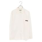 ミュウミュウ サイズ:40 MK1727 ロゴワッペンポプリン長袖シャツ 中古 SB01