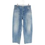 ショッピングバレンシアガ バレンシアガ サイズ:26インチ 600235 TCW03 ヴィンテージ加工クロップドワイドデニムパンツ 中古 BS99