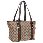 ショッピングＧＧキャンバス グッチ GUCCI 137396  GGキャンバスシェリーライントートバッグ 中古 BS99