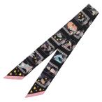 エルメス ツイリー エルメス・ストーリー シルク総柄スカーフ 中古 BS99