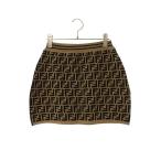 ショッピングフェンディ フェンディ サイズ:12A JFG070 AEYD ズッカ柄FFロゴニットミニスカート 中古 BS99