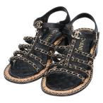 シャネル サンダル サイズ:36.5 チェーンコルクソールサンダル 中古 BS99