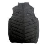 センター商事 ヒートベスト Lサイズ お手持ちのモバイルバッテリーをポケットに入れて電源を入れるだけ CM01-15BK-L