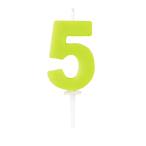 (10 комплект ) жемчуг металл черновой .ne день рождения цифра свеча 5 D-6177X10