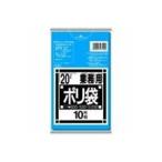 (まとめ買い)日本サニパック ポリゴミ袋 N-21 青 20L 10枚 〔×50セット〕