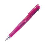 (まとめ) ゼブラ 多色油性ボールペン クリップ-オンG 3C 0.7mm (軸色 ピンク) B3A3-P 1本 〔×15セット〕