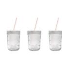 Ball 【ボール】 MASON JAR メイソンジャー 8oz ストロー ドリンク ボトル 本体 3本セット