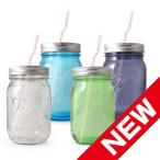 Ball 【ボール】 MASON JAR メイソンジャー 16oz ストロー ドリンク ボトル 100周年記念 4本セット