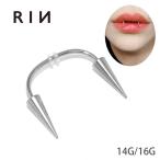 ショッピングボディピアス 軟骨ピアス 14G 16G ボディピアス 牙 コーン ドラキュラ スクランパー ピアス サージカルステンレス 金属アレルギー