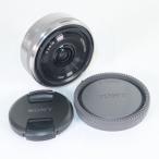 《極上美品》 SONY E 16mm F2.8 SEL16F28 シルバー 単焦点レンズ ソニー k720-3