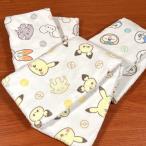 ポケモン ポケピース ファストドライフェイスタオル PKP-212-4 /イエロー ピンク ブルー