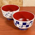ピーナッツ/スヌーピー 汁椀 山中塗 SPZ-4347-8 /市松 波 樹脂製 日本産 塗り食器 壊れにくい 軽い 上品な色合い