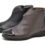 本革 ショートブーツ レディース 天然皮革 1809 ファー ブーツ 革靴 カジュアル フラット ローヒール 北海道 冬靴