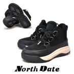 防寒 防水 ガラス繊維 スノーブーツ ノースデイト 6000 ブラック ショートブーツ NORTH DATE 北海道 冬靴 冬 雪道 防滑 レディース ブーツ 婦人靴