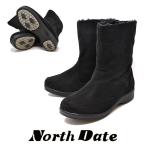 防寒 スパイク スノーブーツ 黒 NORTH DATE 北海道 冬靴 ノースデイト 8805 ブラックS 冬 雪 防滑 レディース ブーツ 婦人靴 ガラス繊維 ハイドロストッパー