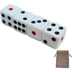 サイコロ12mm4個★収納用の小袋...