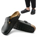 ショッピングビルケン ビルケンシュトック BIRKENSTOCK サンダル メンズ レディース ボストン BOSTON ナチュラルレザー ブラック レギュラー幅 ナロー幅 60191 60193
