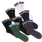 ショッピング靴下 メンズ フレッドペリー FREDPERRY 靴下 メンズ レディース 日本製 ティップドショートソックス Tipped Short Socks 23-25cm 25-27cm F19998 [M便 1/2]