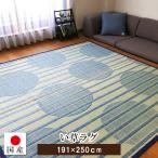 い草 国産 ラグ カーペット ござ リバーシブル 日本製 約191×250cm 約3畳 長方形 天然素材 抗菌 吸湿(ユピテル)