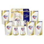 ショッピングアタック 洗剤ギフト アタックZERO ワンハンドプッシュ400g*2本 つめかえ360g*5袋 (抗菌+プラス 24時間部屋干し臭を防ぐ)