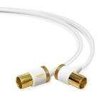  Elecom (ELECOM) антенна кабель 4K 8K соответствует F type терминал разница включено тип L знак - разница включено тип распорка тонкий кабель 2.0m белый DH