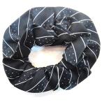 [ outlet ][ товар ограничен ]J8017-88 темно-синий точка полоса заколка-резинка 