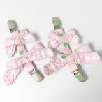  Pink House * симпатичный! pico оборка 2 . лента зажим 2 шт. комплект . расческа вверх розовый серия * k3915