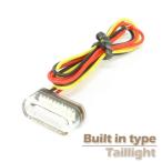  миниатюрный встроен тип микро Mini встроенный LED задние фонари бесцветные линзы соответствующий требованиям техосмотра красный люминесценция обработка собственное производство DIY универсальный 