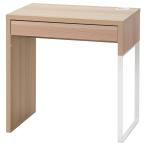 IKEA/イケア MICKE:デスク73x50 cm ホワイトステインオーク調(004.888.83)