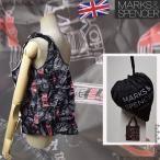 Yahoo! Yahoo!ショッピング(ヤフー ショッピング)イギリス Ｍ＆Ｓ 黒 マークス＆スペンサー ワッシャー加工  エコ バッグ  収納型